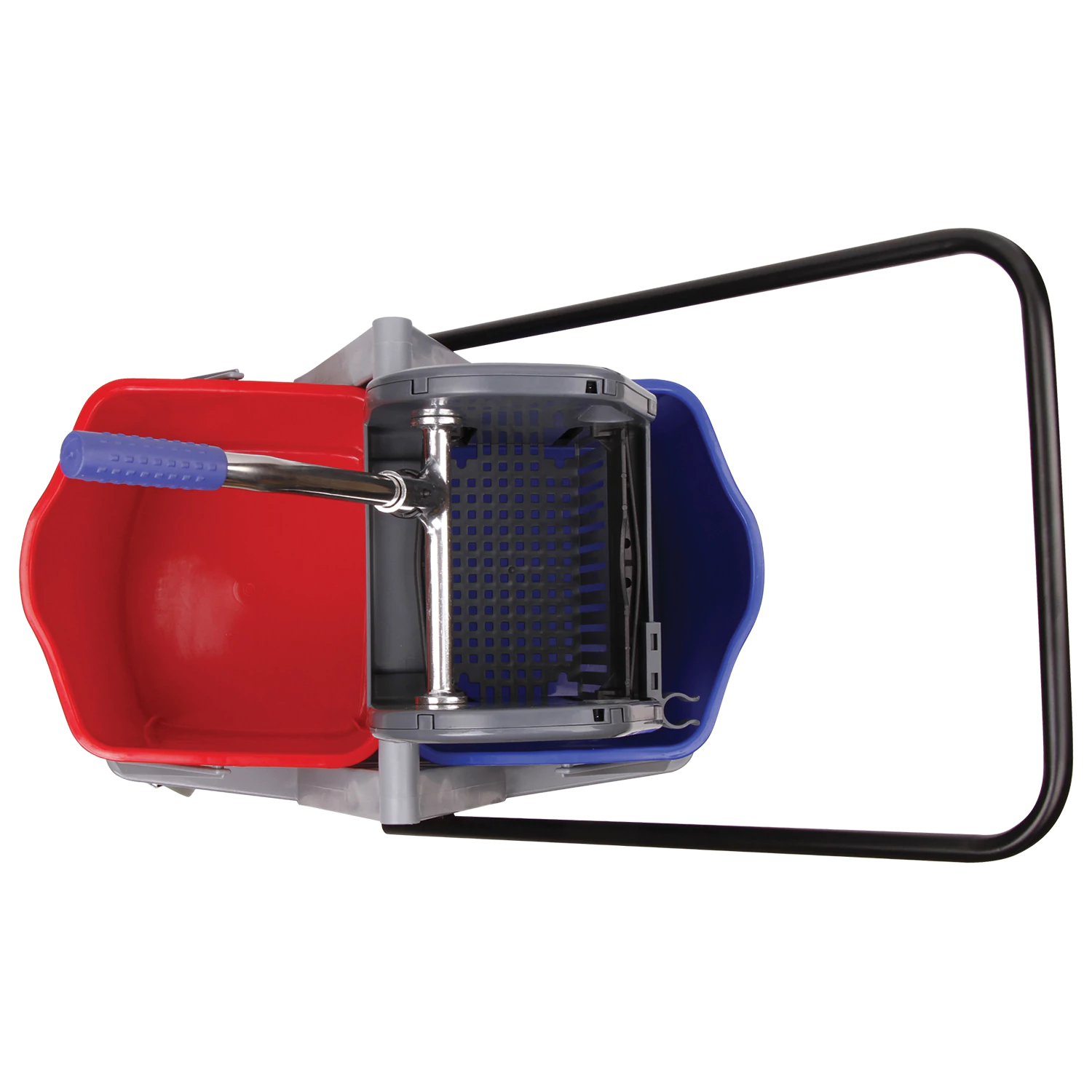 Тележка уборочная BRABIX, 2-съемных ведра 17л, механический отжим, пластиковый каркас